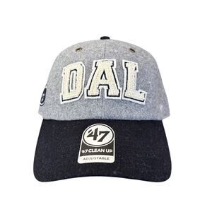 '47 Clean Up Stoney Clover Lane Gray/Navy Dallas‎ Cowboys Block Ballcap Hat NWT